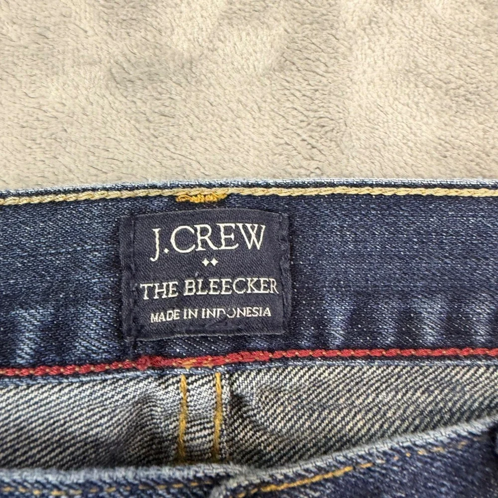 J.Crew The Bleecker Straight Leg Jeans‎ Men's Size 32x28 Blue Medium Wash Denim